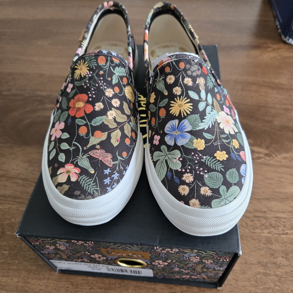 Rifle Paper Co. Floral Sneakers - Black Multicolor